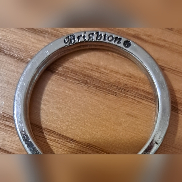 Vintage Y2K 90s Brighton Gold & Silver Tone Keychain Charm w/ Lobster Clip - Picture 3 of 3